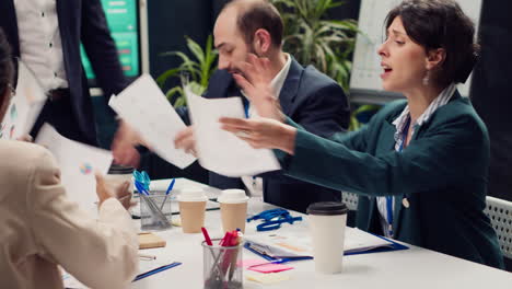 frustrated business team working under pressure to meet project deadlines