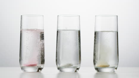 dissolving tablets in water