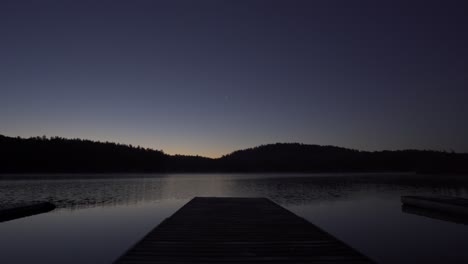 beautiful lake landscape at sunrise in algonquin provincial park