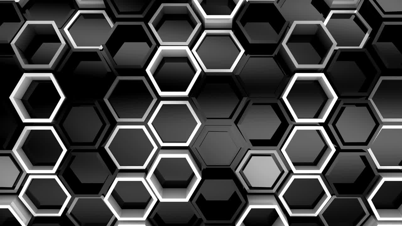 el fondo de los hexágonos