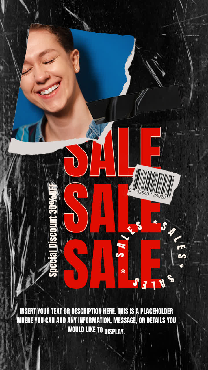 Sale Poster with Woman