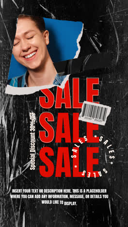 Sale Poster with Woman