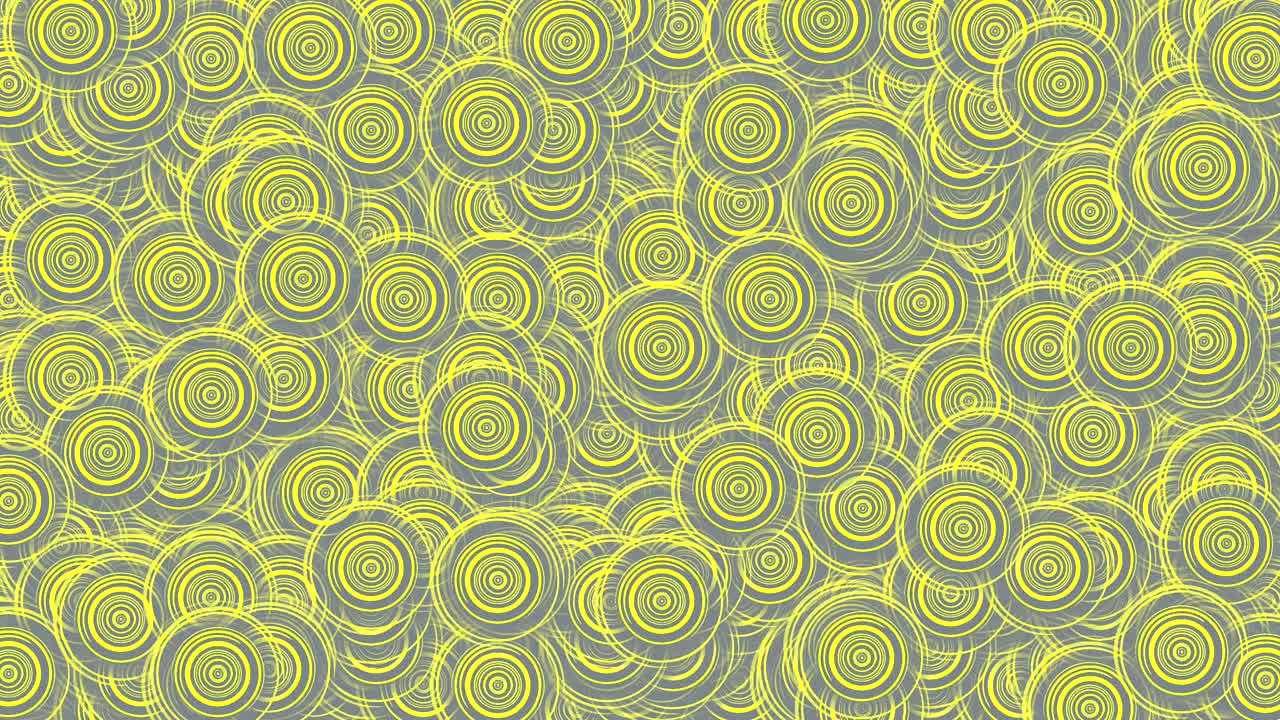 Random yellow circles on gray background