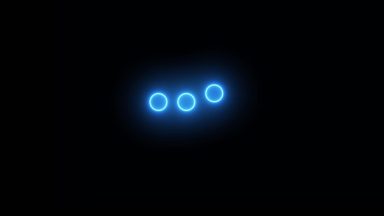 Blue Neon Ellipsis