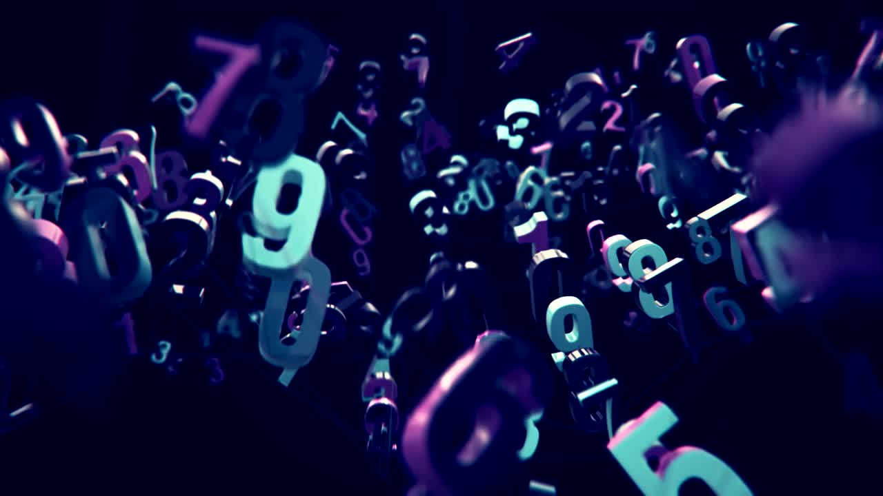 4k números aleatorios moviéndose en una malla.