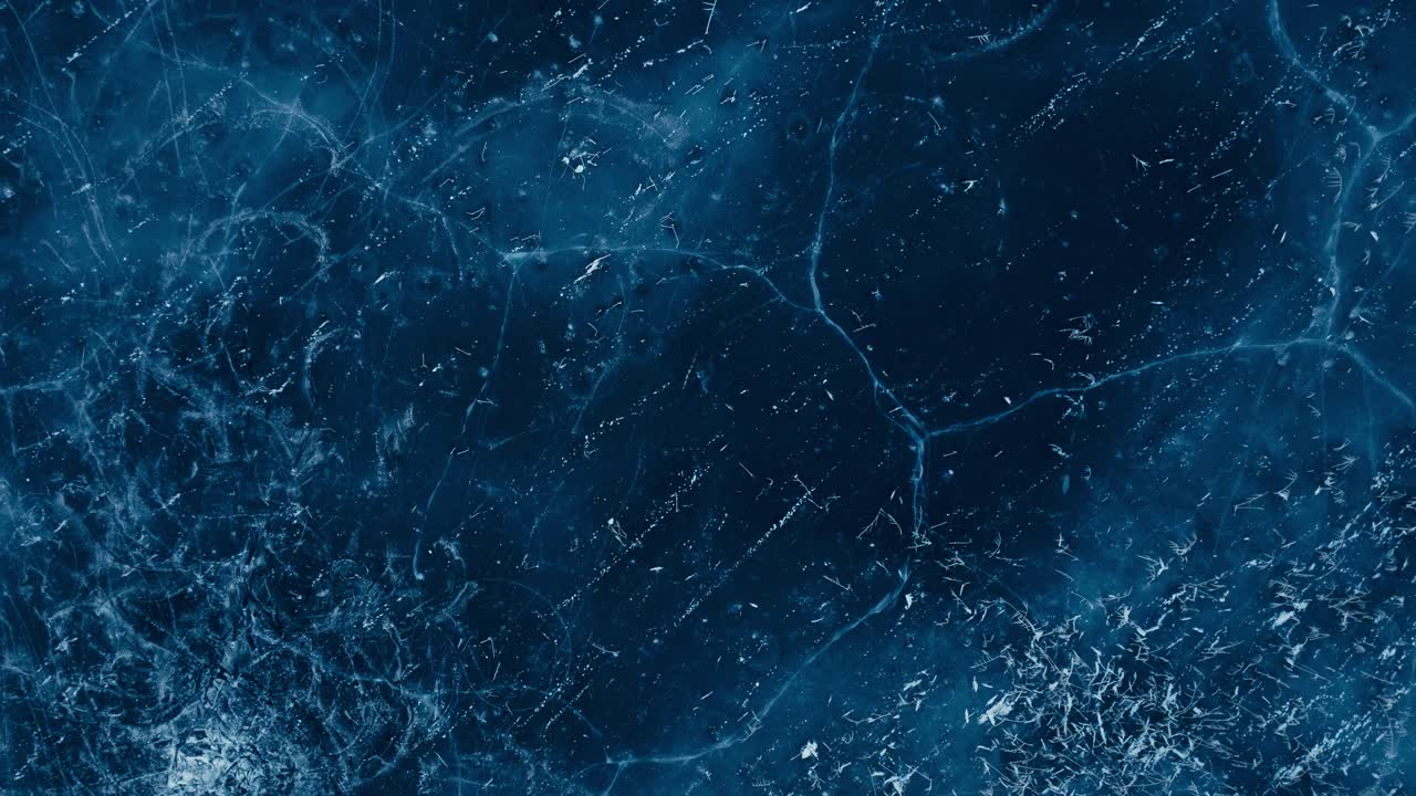Indre Fosen, Trondelag County, Norway - The Frost-kissed Waters of Omundvatnet - Aerial Top Down