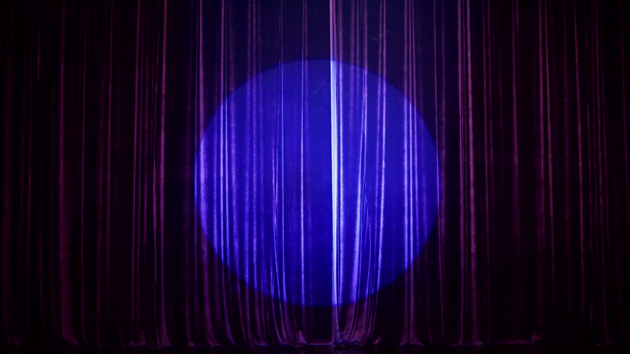 Stage Curtain With Spot