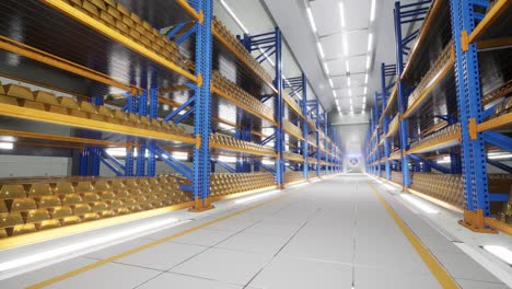 animación de barra de oro apilada, lingotes de oro barras de oro riqueza del tesoro lingotes de lujo comercio de bienes financieros
