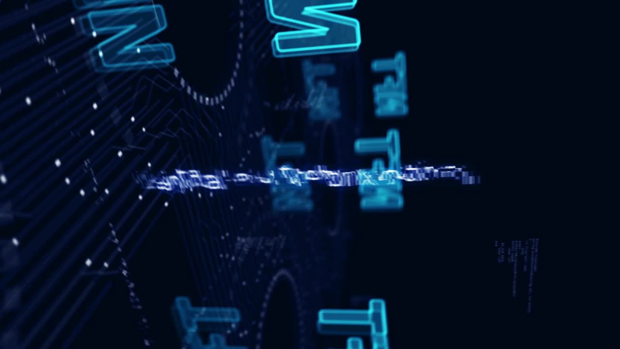 nft simboli token non fungibili ciclo concetto cibernetico