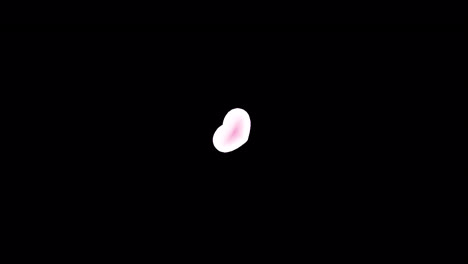 pink heart with chu! text