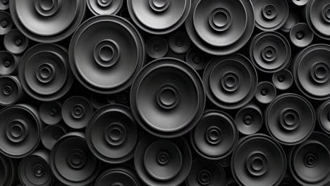 abstract background of audio speakers