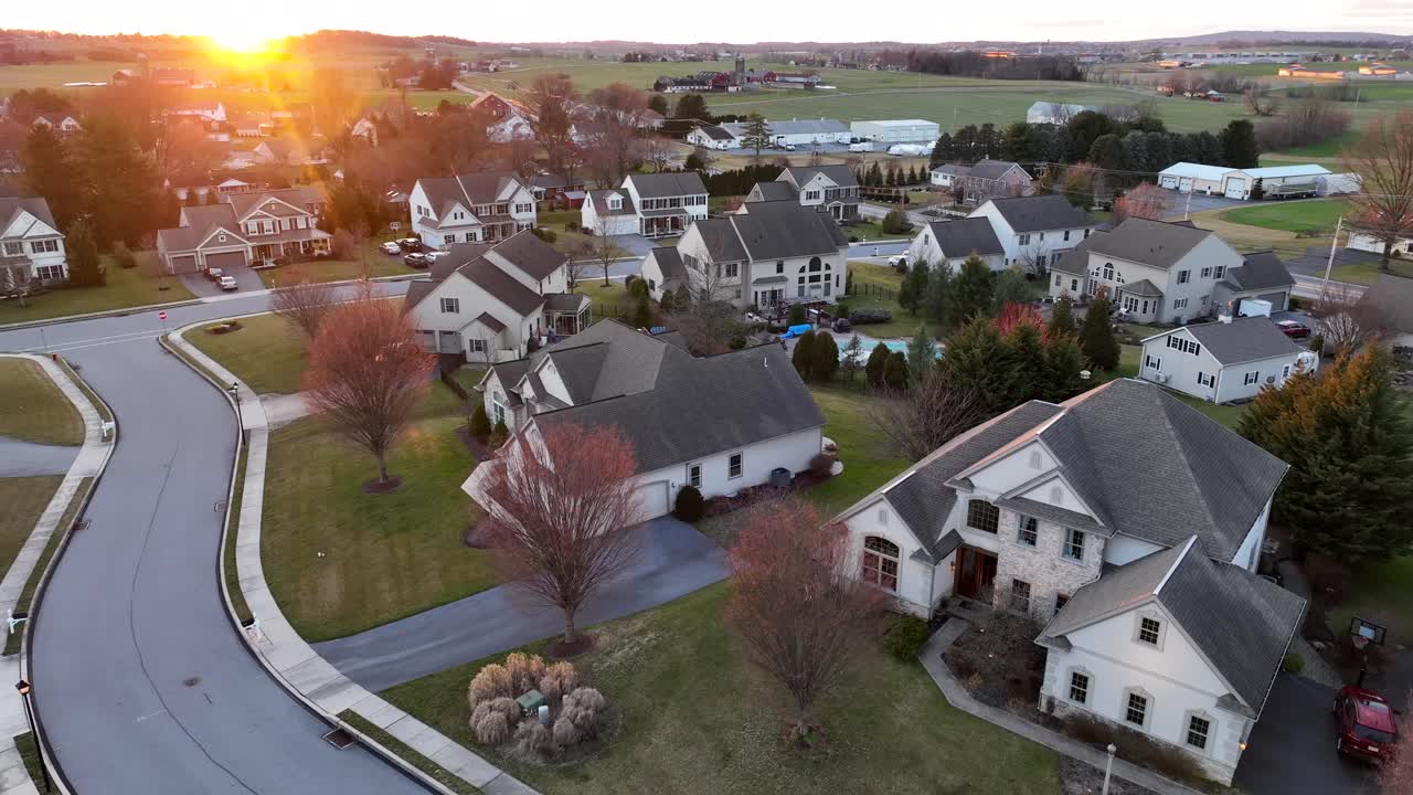 Quartier huppé et aisé aux États-Unis