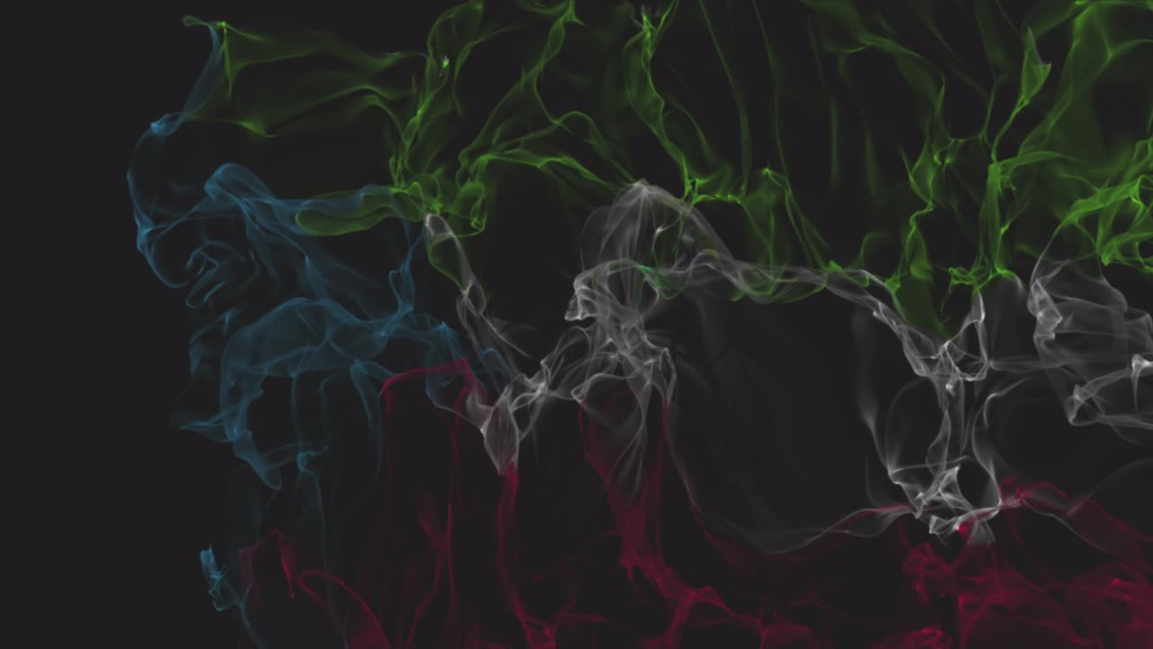 la bandiera della guinea equatoriale si trasforma in fumo. concept di indebolimento dello stato, canale alfa.