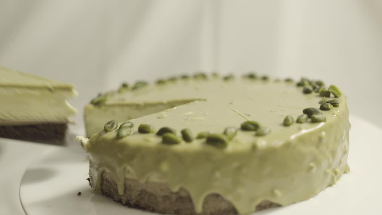una hermosa foto de hacer pasteles de pistacho