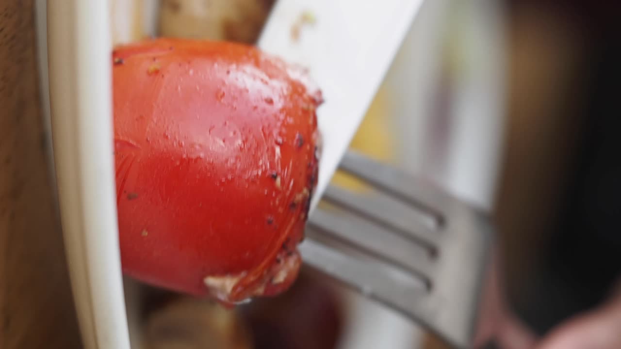 Grilled Tomato with Breakfast Dish