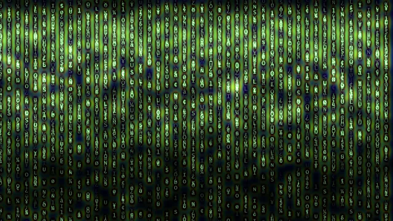 matriz de código de estilo de fondo 4k