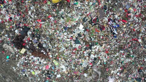 aerial view of a landfill