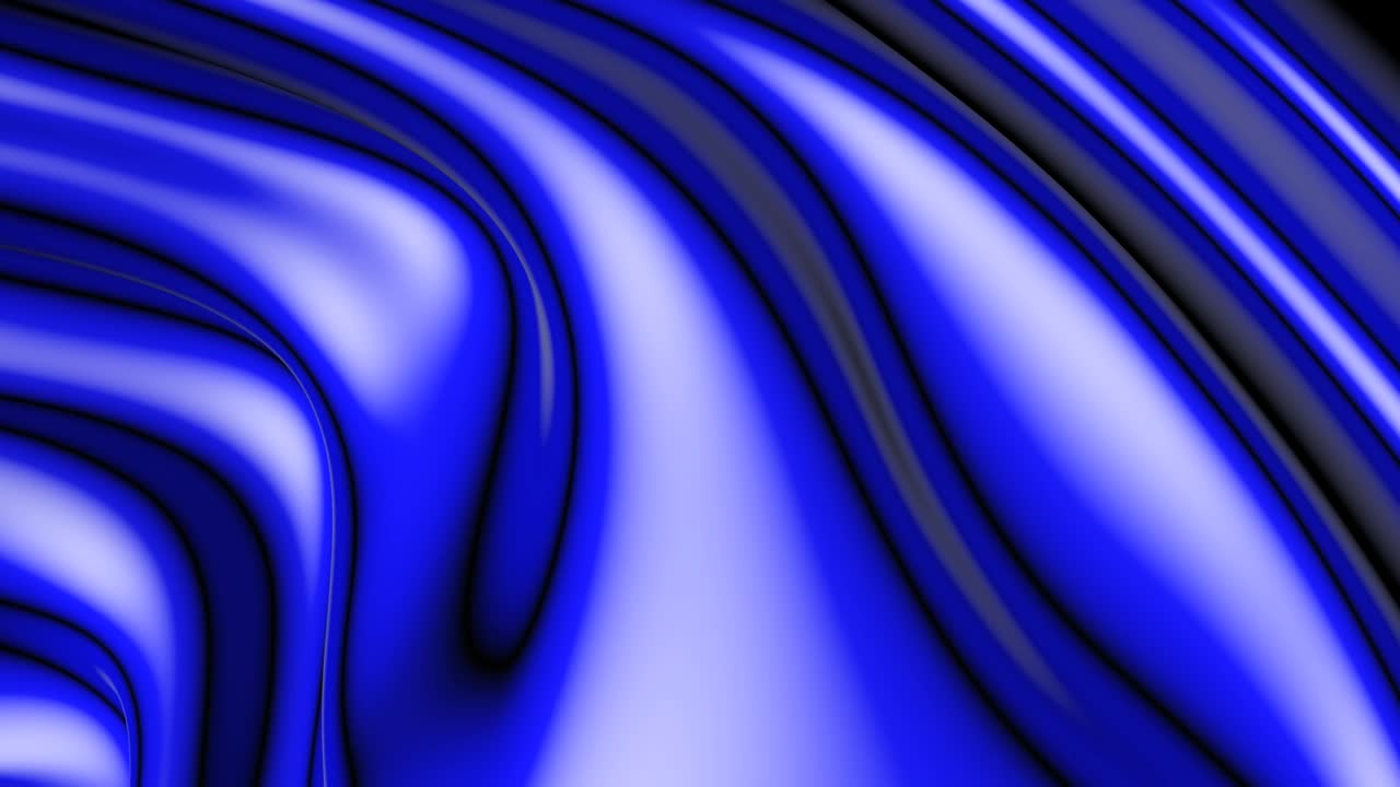 The fabric waves are blue.