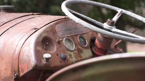 close up of an old tractor on a farm in barossa valley, adelaide, australia