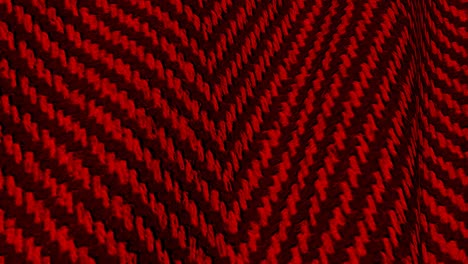 red woolen herringbone fabric.