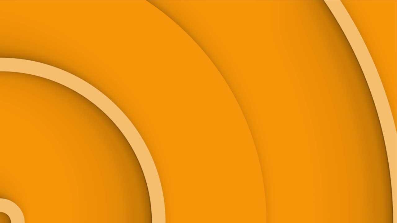 animación de fondo en bucle con círculos concéntricos naranjas que se mueven desde la esquina.