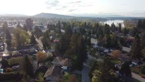 beautiful suburb british columbia drone footage  maple ridge