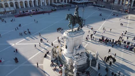 Histórica-Plaza-Del-Comercio-Lisboa-Portugal-4k-Drone