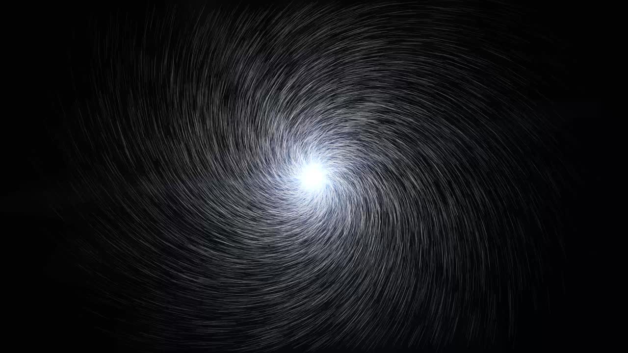 검정색 배경에 입자 돌리기 애니메이션