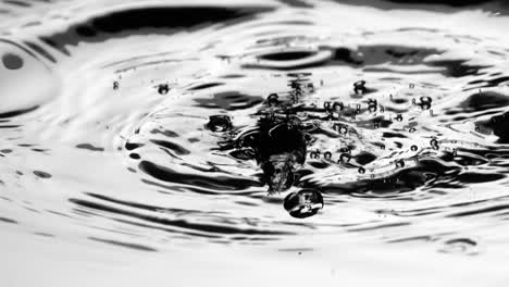 ondas de gotas de agua