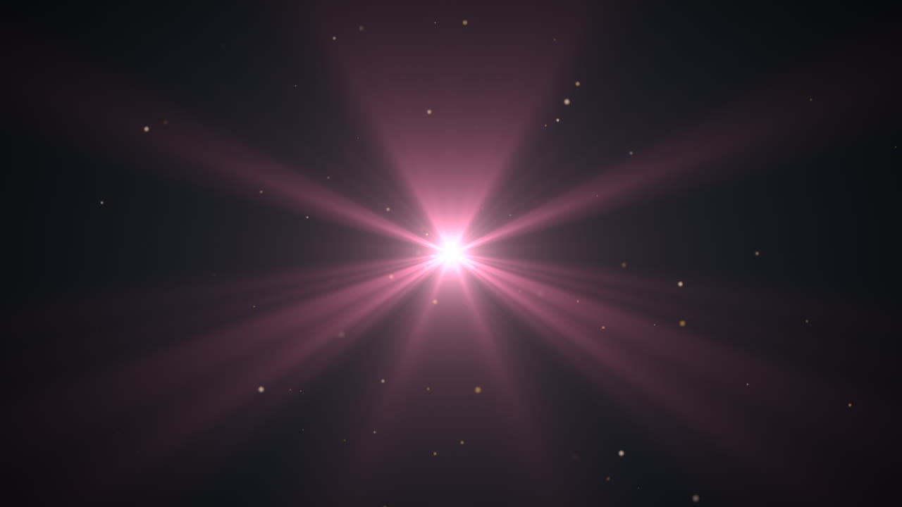 Animation flying and motion abstract particles and round bokeh 14