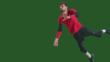 hombre jugando al voleibol