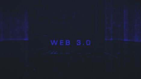 abstracto web digital 3.0 ciber ciudad fondo stock video usa, tecnología, elementos en bucle diseño de la ciudad partícula, abstracto, fondos web 3.0