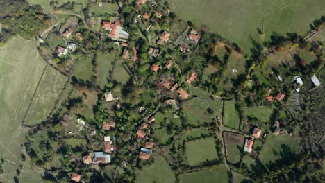 aerial view of ancient ruins of the city of kabile in bulgaria