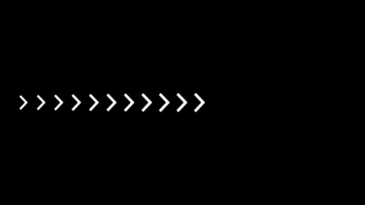 Digital arrow symbols motion graphics.