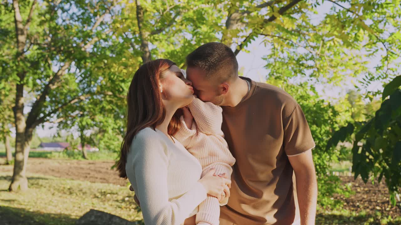 Happy Family Enjoying Autumn Day Out