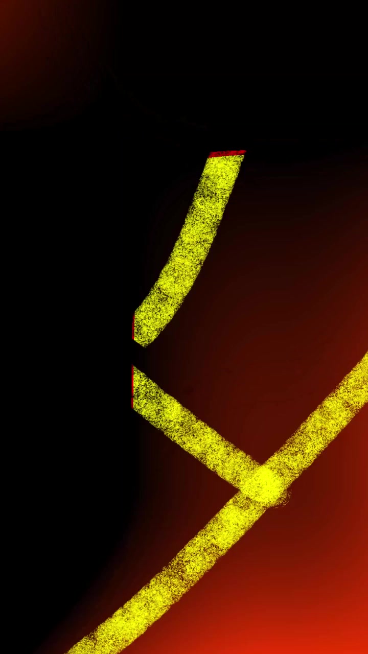 Abstract Motion Graphics with Glowing Yellow Lines and Vibrant Color Transitions