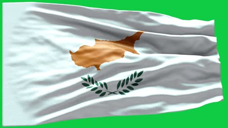 4k highly detailed flag of cyprus - cyprus flag high detail - national flag cyprus wave pattern loopable elements