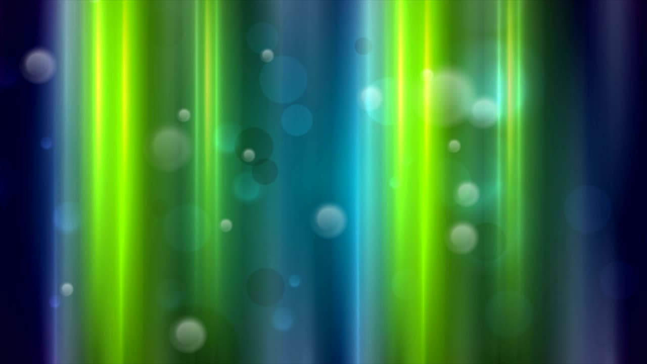 rayas brillantes coloridas y partículas de luz bokeh animación de video