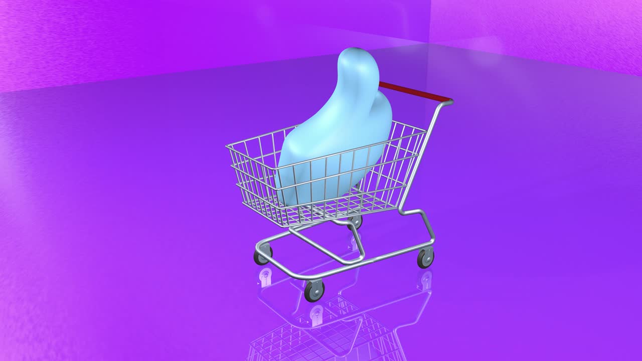 엄지손가락을 올리는 기호 또는 같은 기호를 애니메이션하는 아이디어: 오늘날의 실제 상품, 무역과 경제의 현대적인 기호, 3d 애니메이션을 렌더링, 미디어 지원 구매