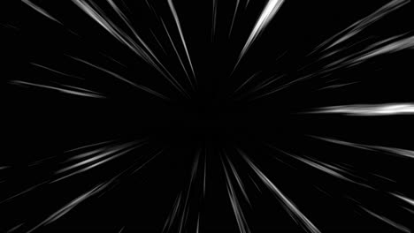 anime zoom speed lines animations on black