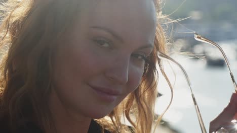 woman wearing sunglasses outdoors