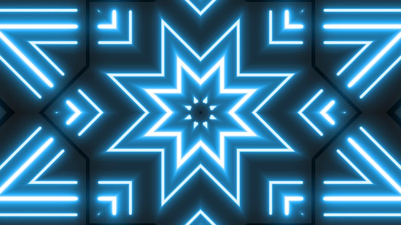 patrón geométrico de neón abstracto