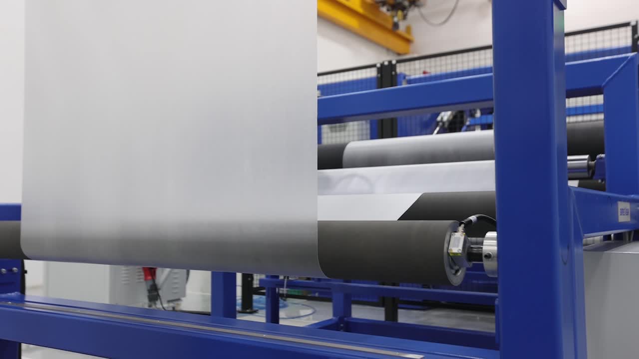 EVA plastic film paper roll production