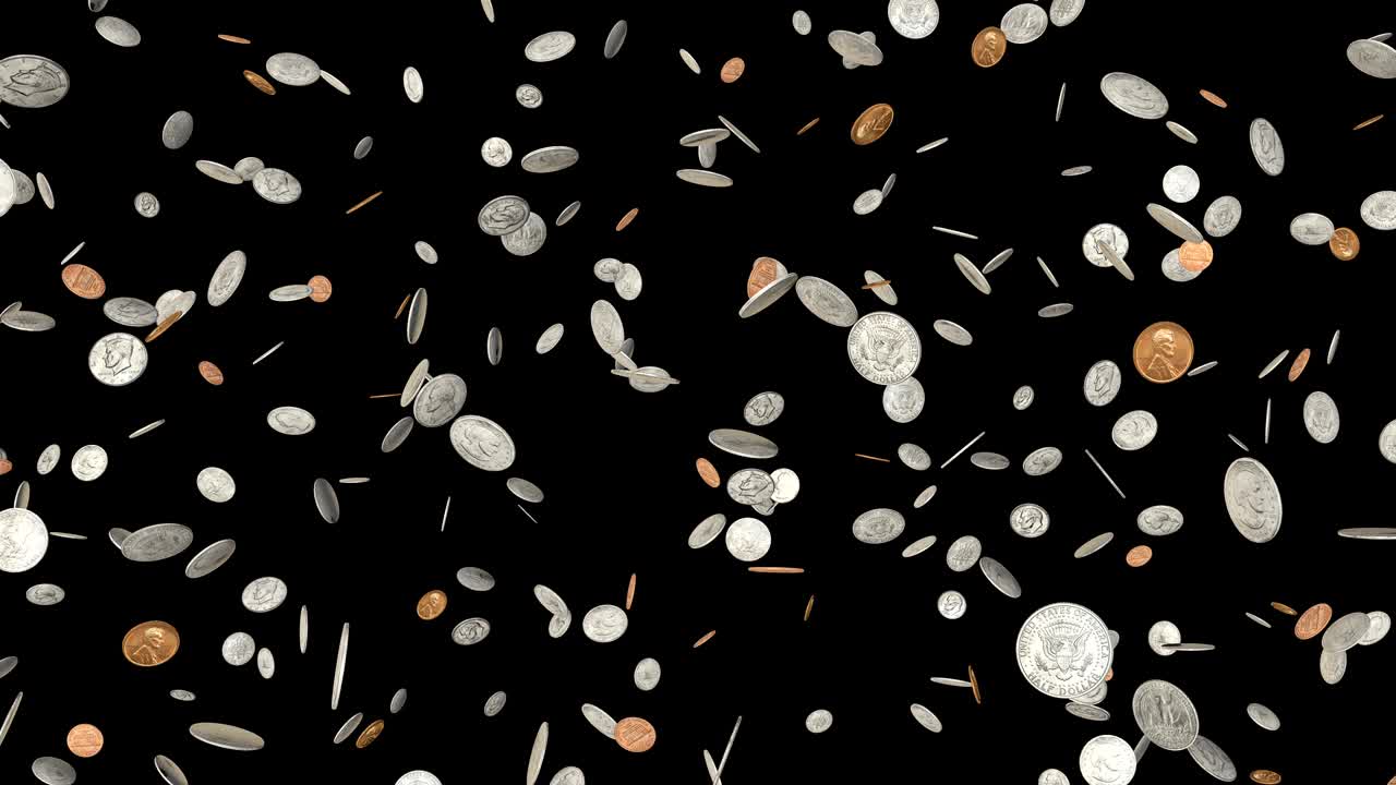 caída de las monedas. crisis económica y financiera. concepto de capital financiero. bucle