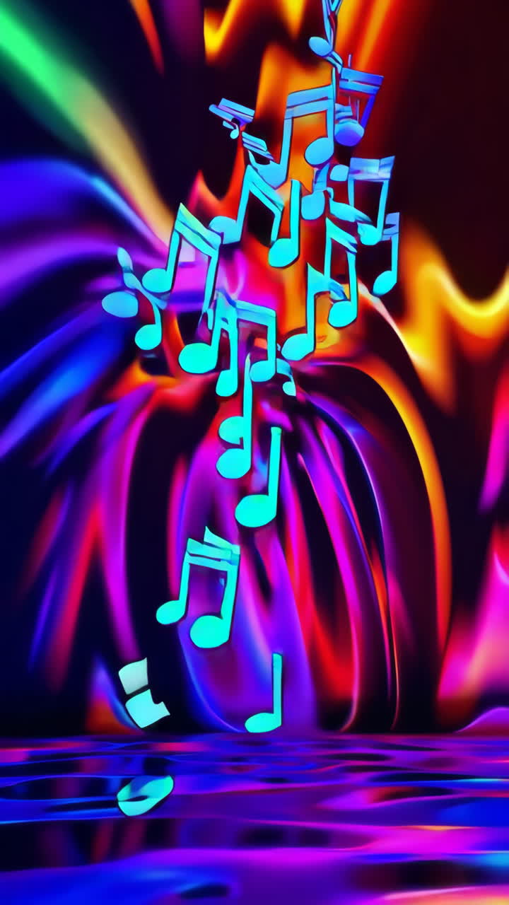 Abstract Music Notes Visual