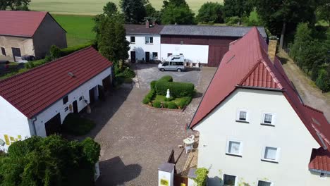 from the farm courtyard to the church spire