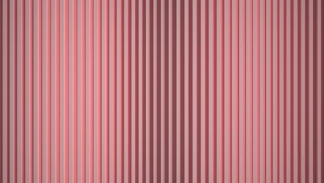 vertical lines create a wave plane. pacific pink background for business presentation. soft texture. looped 3d animation of rendering balls. with the effect of blinds