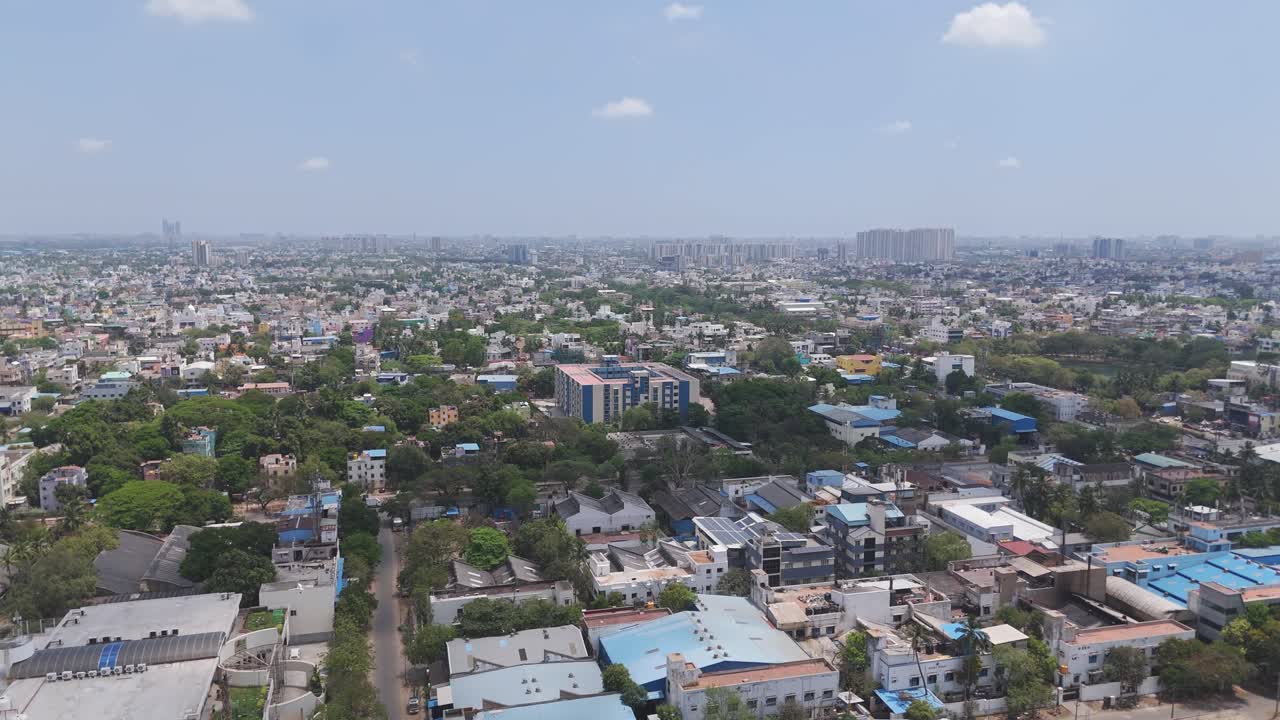Bird’s-eye view of the parks and playgrounds in Mogappair, adding charm to the neighborhood