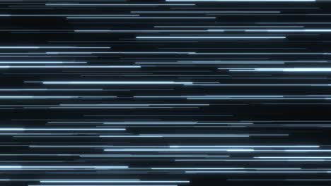 side view of acceleration speed motion on night road. light and stripes moving fast over dark background. comic lines. speed horizontal lines. seamless looping animation