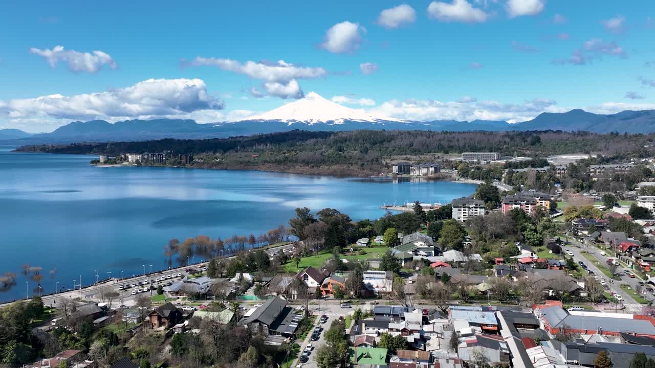 Kystby ved Villarrica i Los Rios Chile